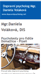 Mobile Screenshot of dopravnipsycholog.net